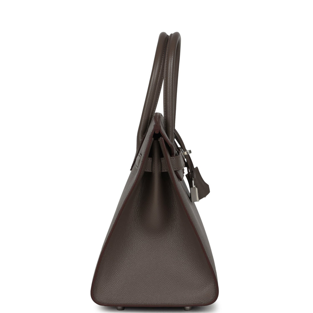 Hermes Birkin Sellier 30 Etain Epsom Palladium Hardware