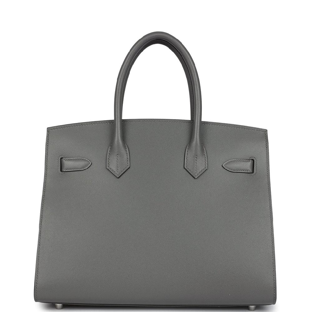 Hermes Birkin Sellier 30 Gris Meyer Madame Palladium Hardware