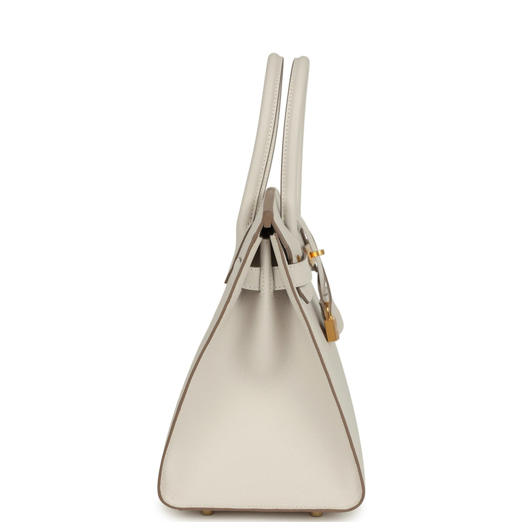 Hermes Birkin Sellier 30 Gris Pale Epsom Gold Hardware