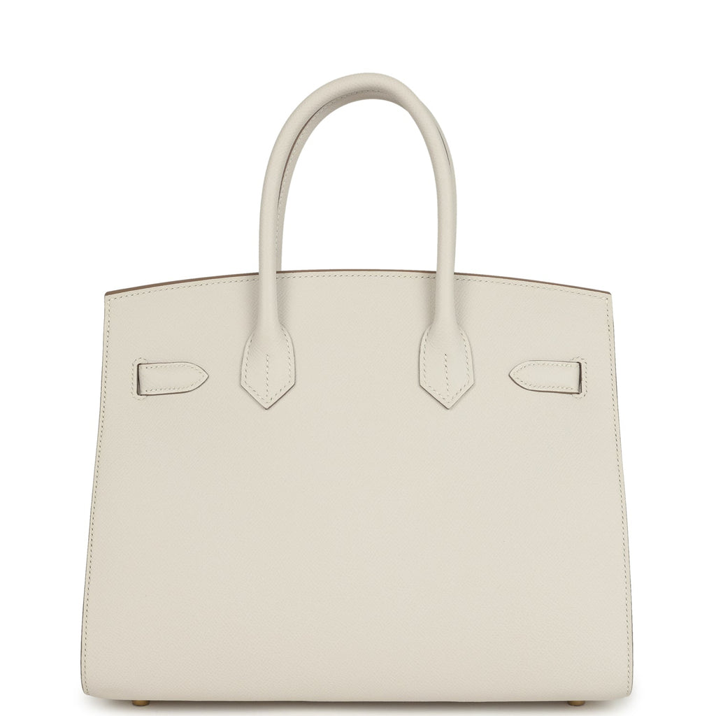 Hermes Birkin Sellier 30 Gris Pale Epsom Gold Hardware