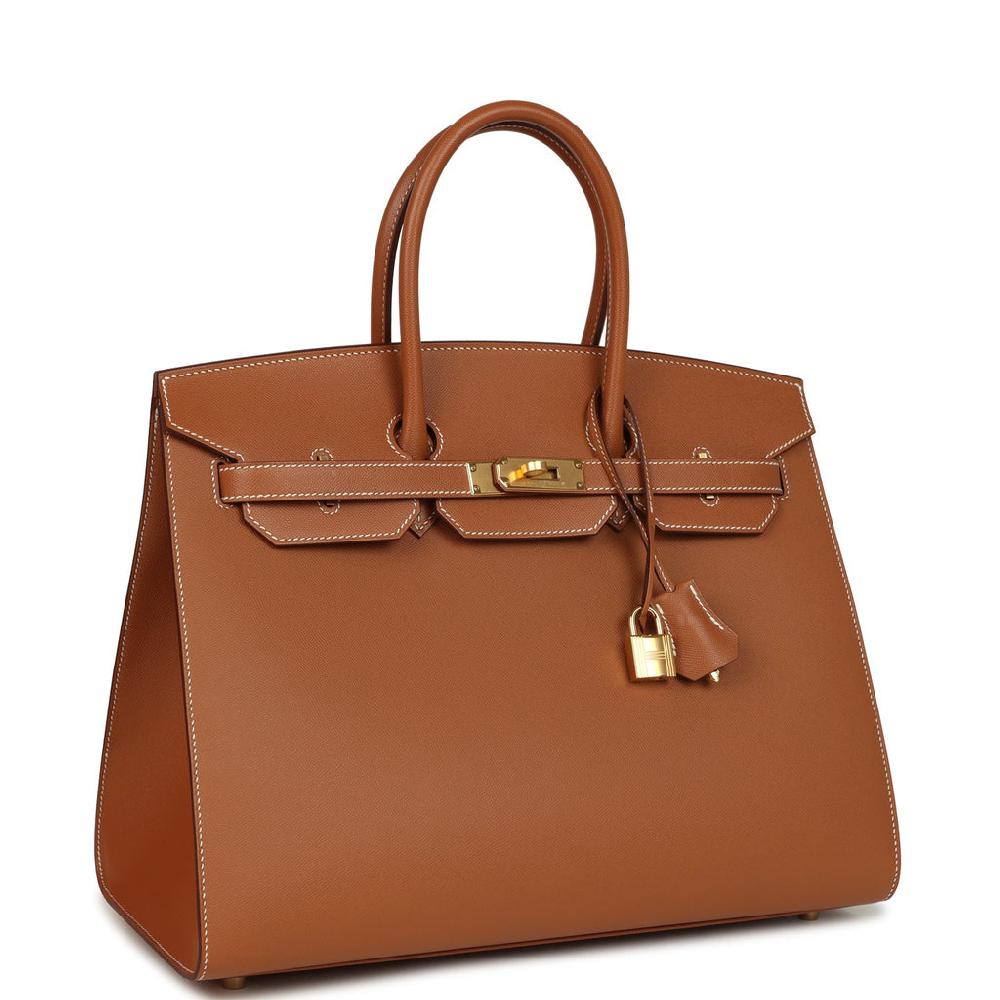 Hermes Birkin Sellier 35 Gold Madame Gold Hardware