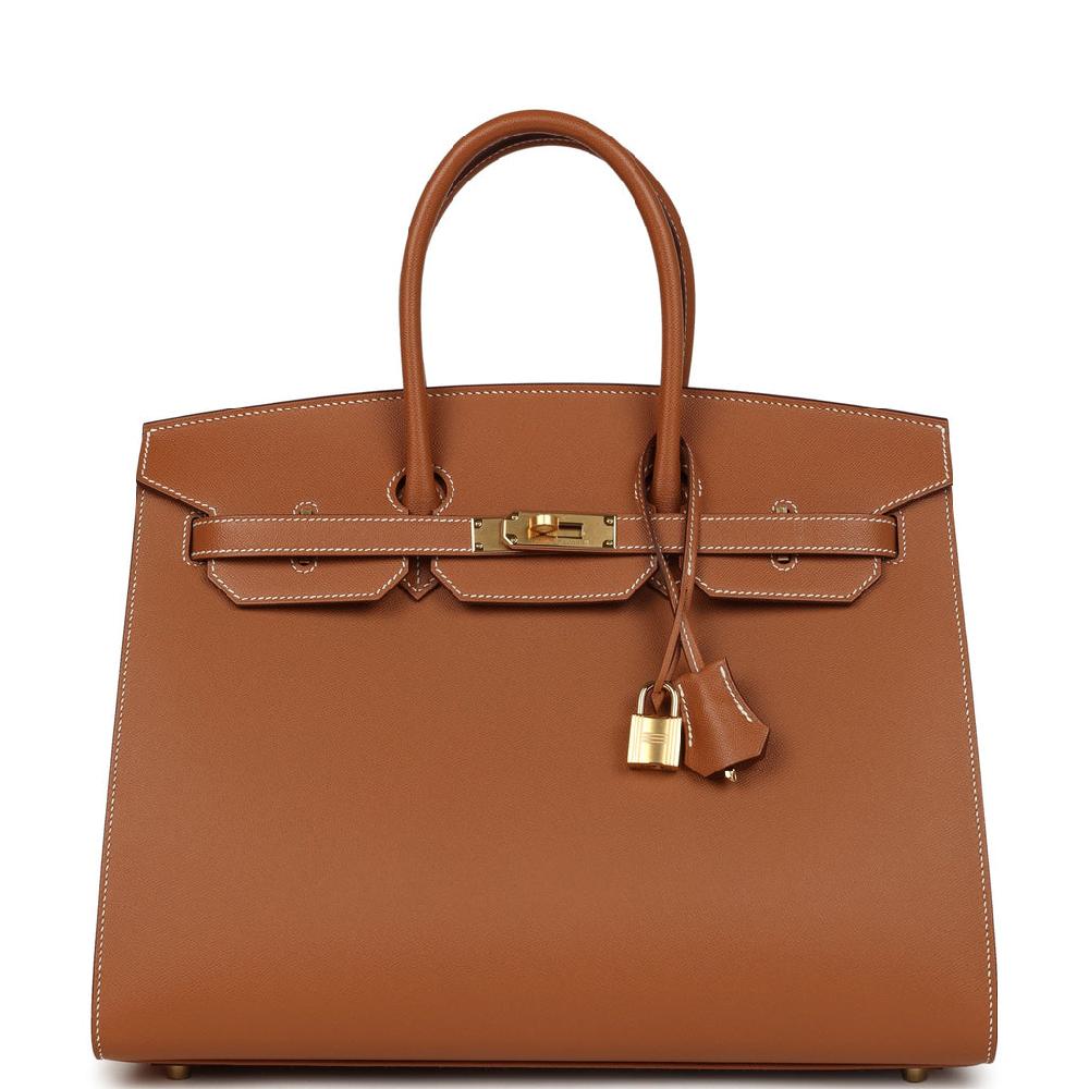 Hermes Birkin Sellier 35 Gold Madame Gold Hardware