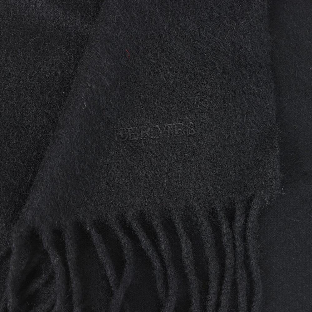 Hermes Black Cashmere Stole
