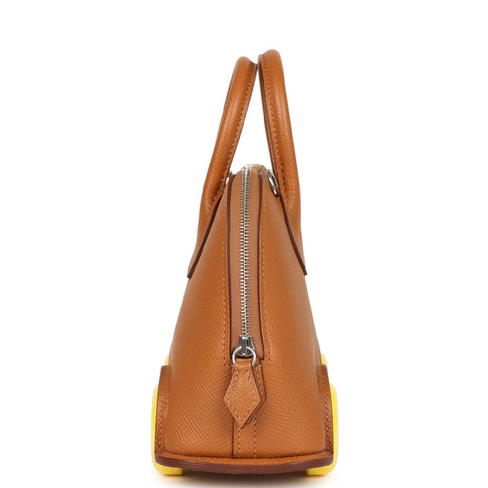 Hermes Bolide On Wheels 1923 Gold And Jaune Citron Epsom Palladium Hardware