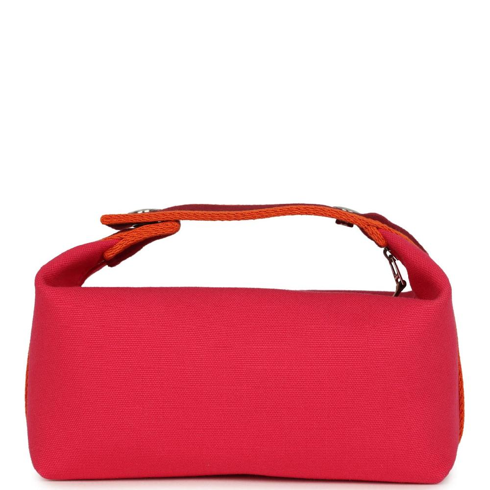 Hermes Bride A Brac Carre Case PM Hibiscus Canvas Palladium Hardware