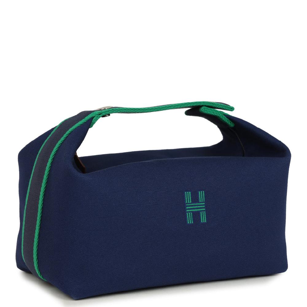 Hermes Bride-A-Brac GM Marine Canvas Palladium Hardware