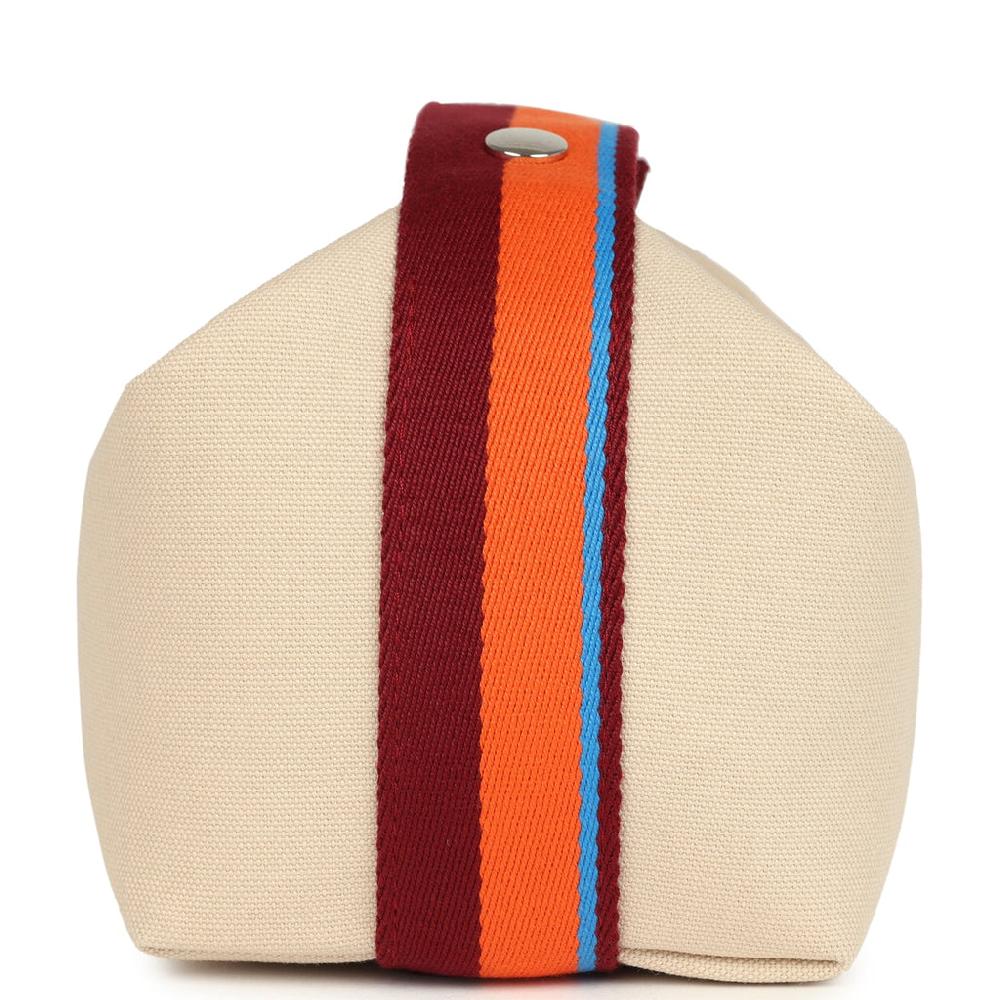 Hermes Bride A Brac Pavillon PM Naturel Canvas Palladium Hardware