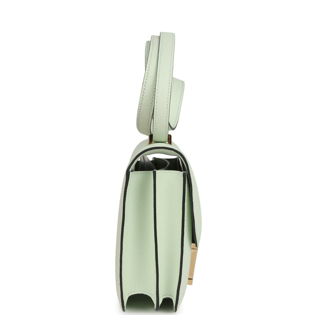 Hermes Constance 1-18 Vert Fizz Epsom Permabrass Hardware