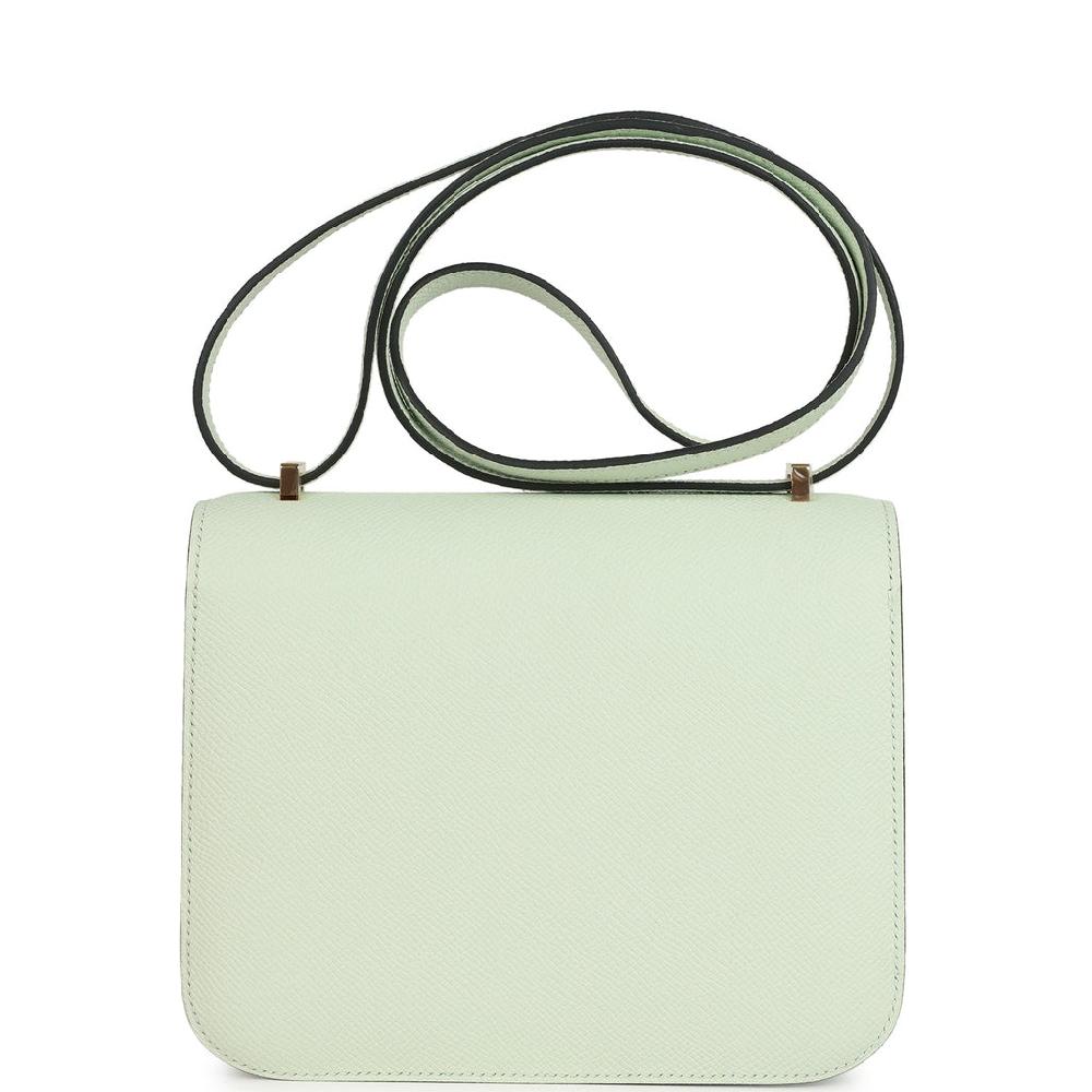 Hermes Constance 1-18 Vert Fizz Epsom Permabrass Hardware
