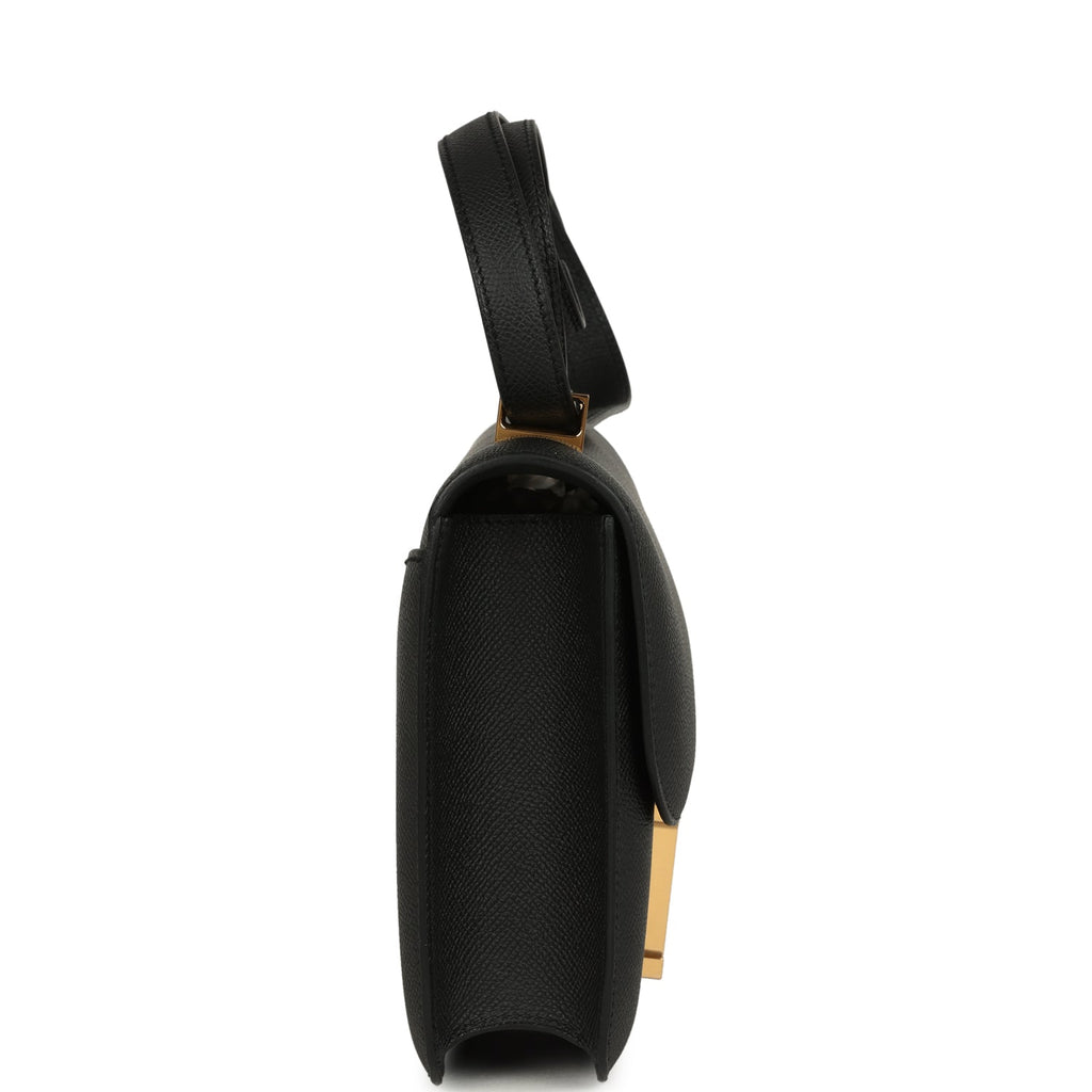 Hermes Constance 1-24 Black Epsom Gold Hardware