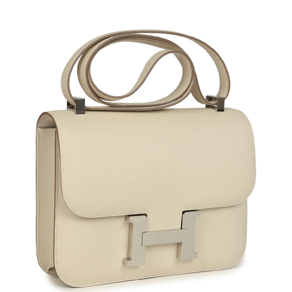 Hermes Constance 1-24 Craie Epsom Palladium Hardware