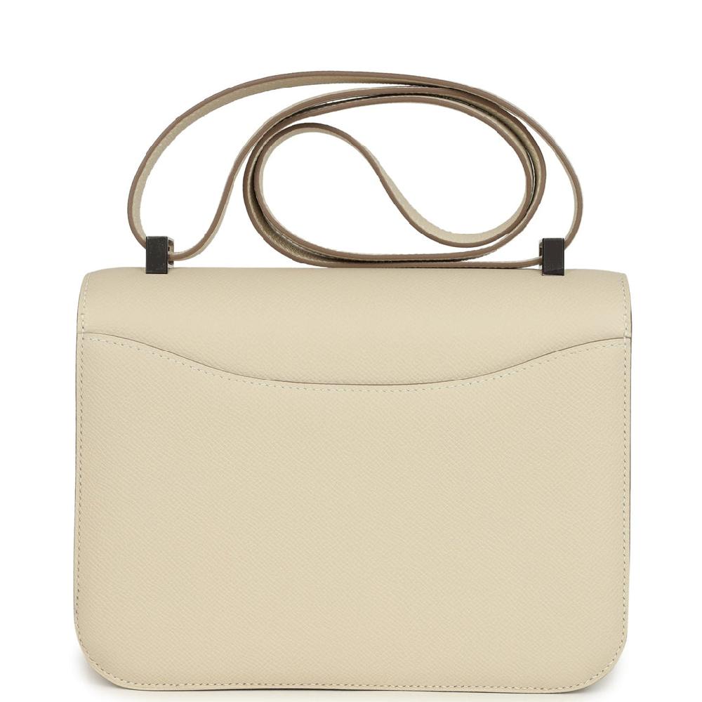 Hermes Constance 1-24 Craie Epsom Palladium Hardware