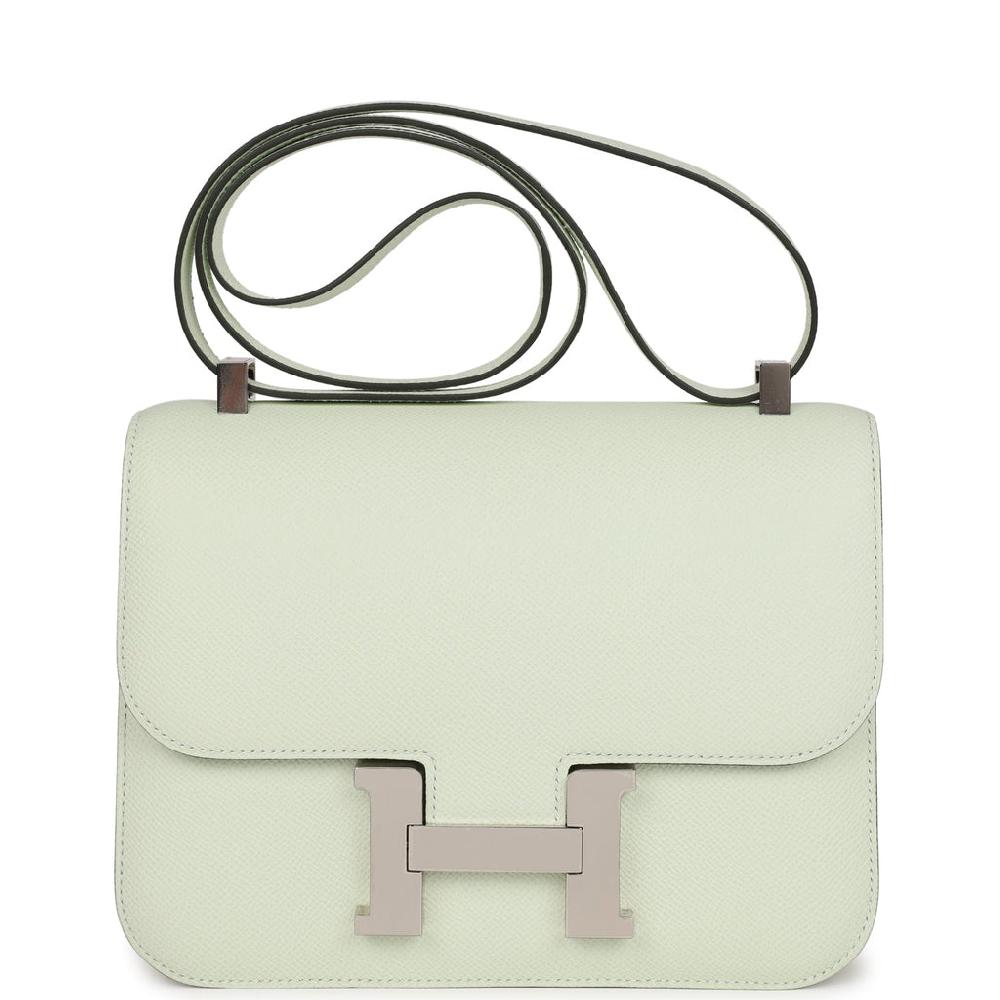 Hermes Constance 1-24 Vert Fizz Epsom Palladium Hardware
