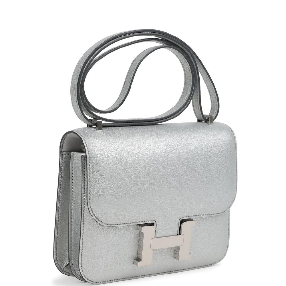 Hermes Constance 18 Argent Chevre Chamkilight Palladium Hardware