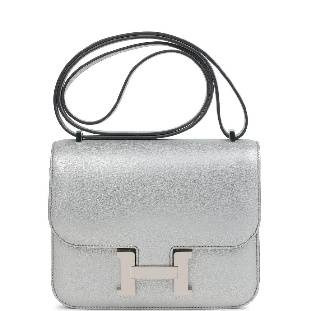 Hermes Constance 18 Argent Chevre Chamkilight Palladium Hardware