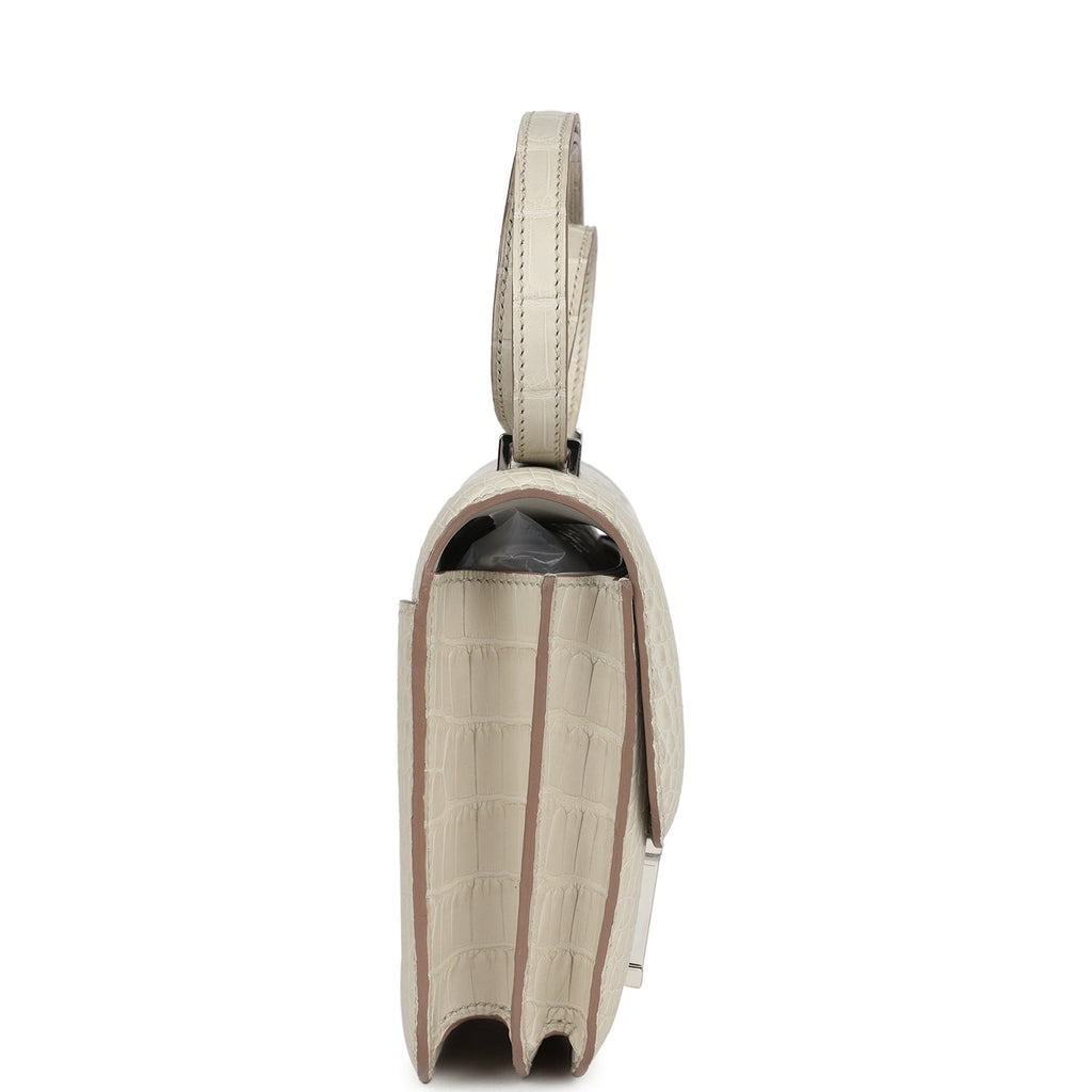 Hermes Constance 18 Beton Matte Alligator Palladium Hardware