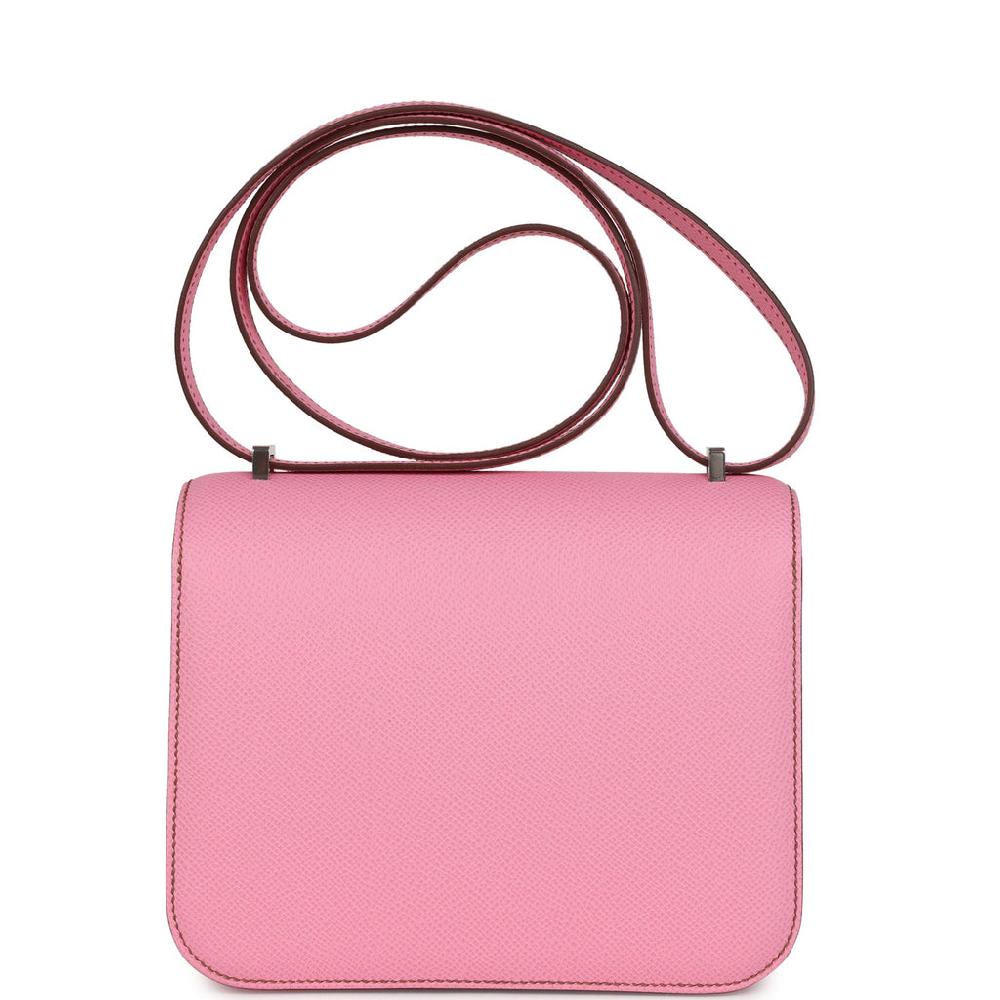Hermes Constance 18 Bubblegum 5P Epsom Palladium Hardware