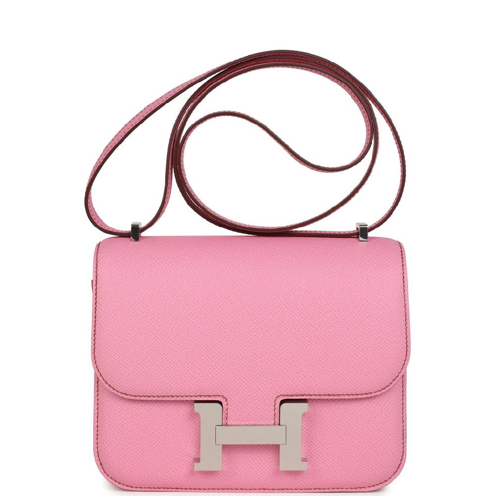 Hermes Constance 18 Bubblegum 5P Epsom Palladium Hardware