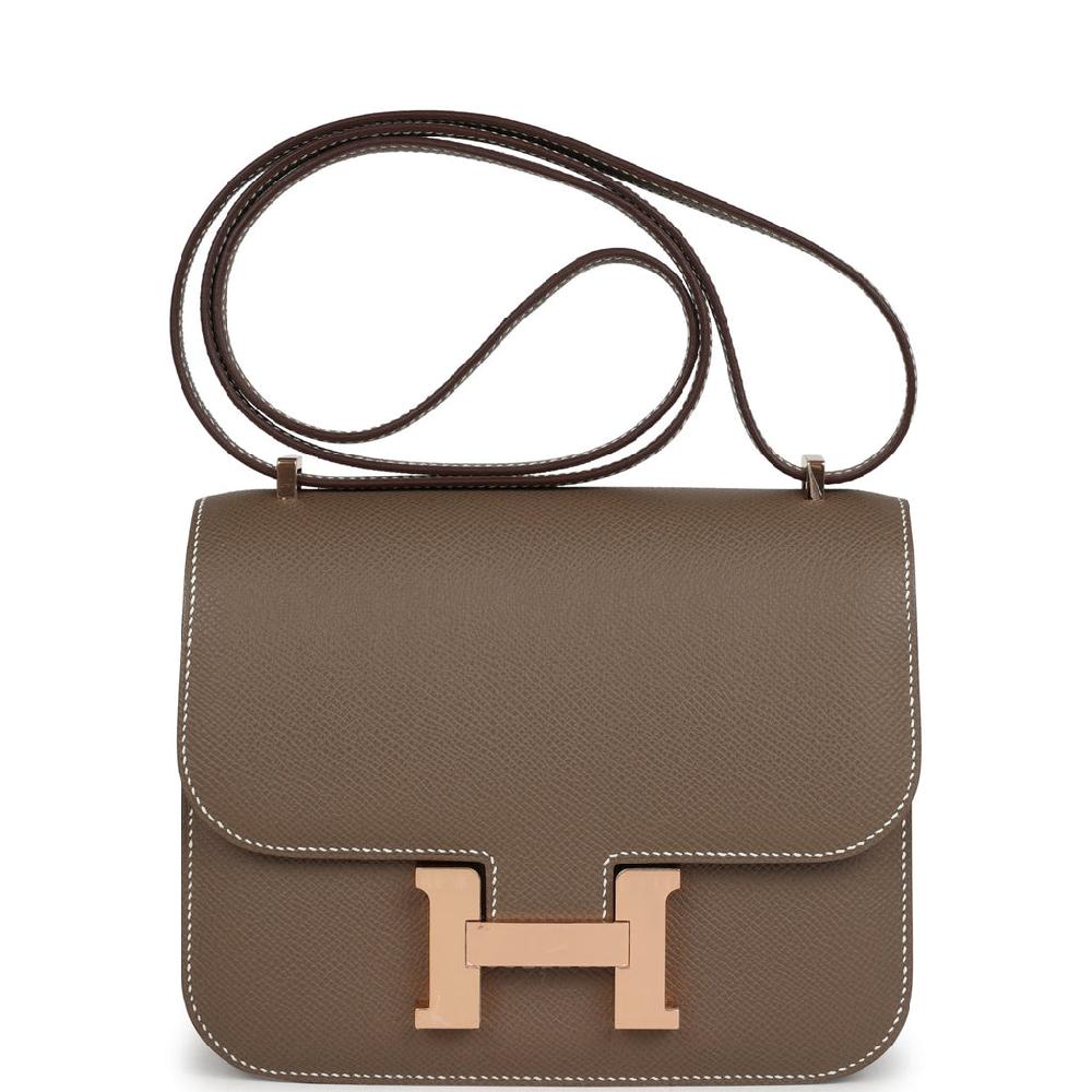 Hermes Constance 18 Etoupe Epsom Rose Gold Hardware
