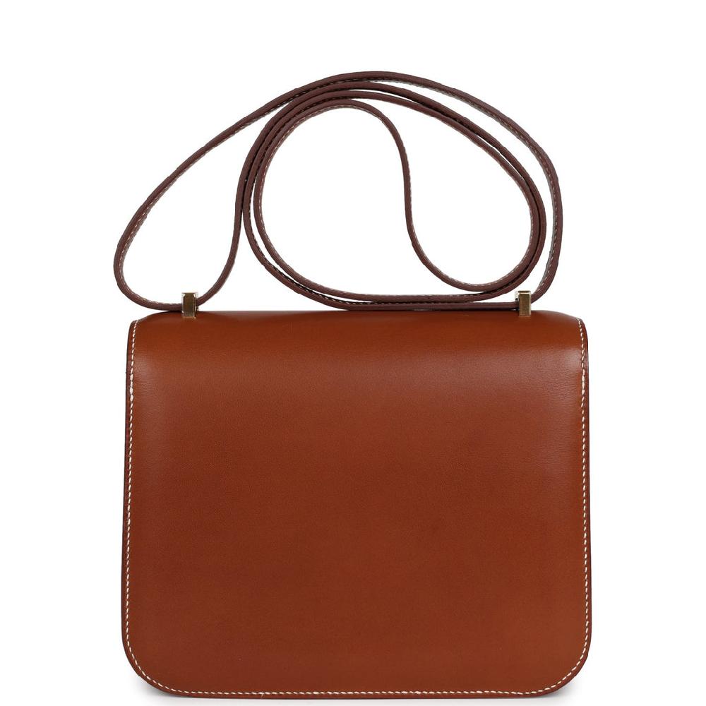 Hermes Constance 18 Fauve Barenia Gold Hardware