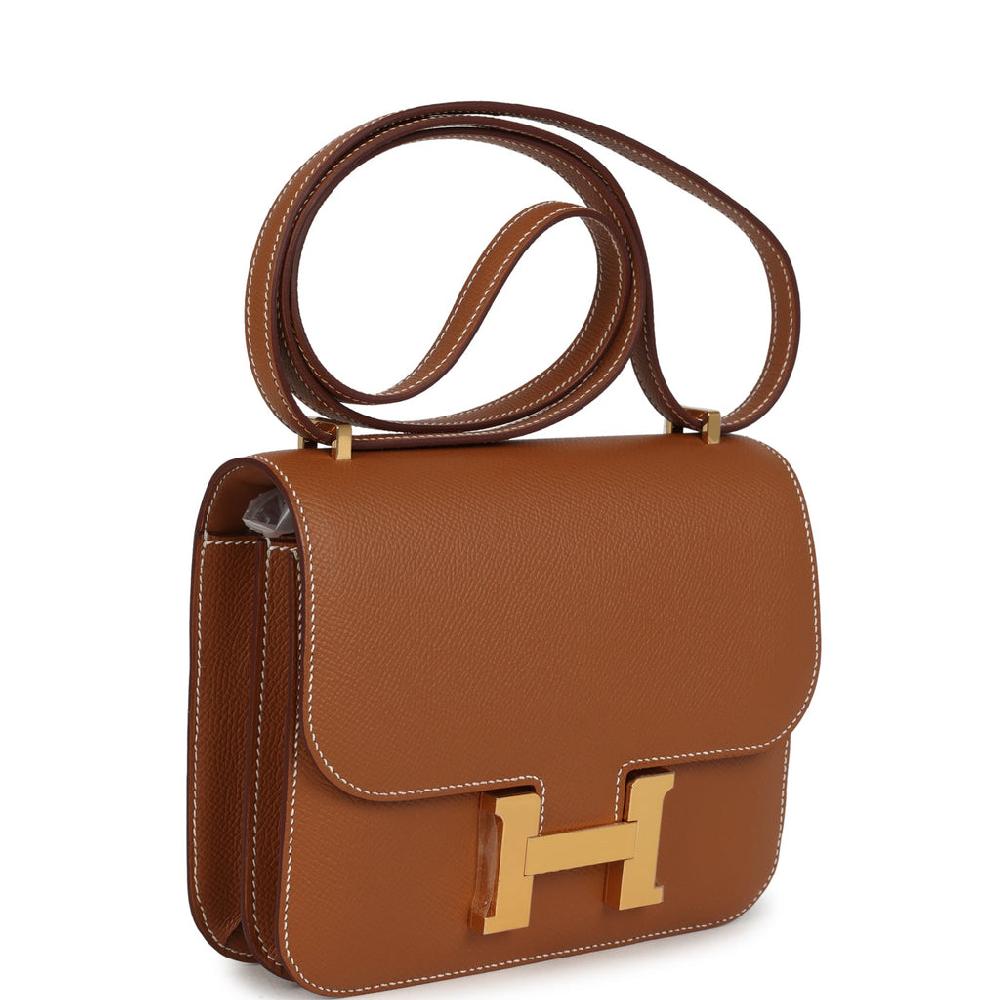 Hermes Constance 18 Gold Epsom Gold Hardware