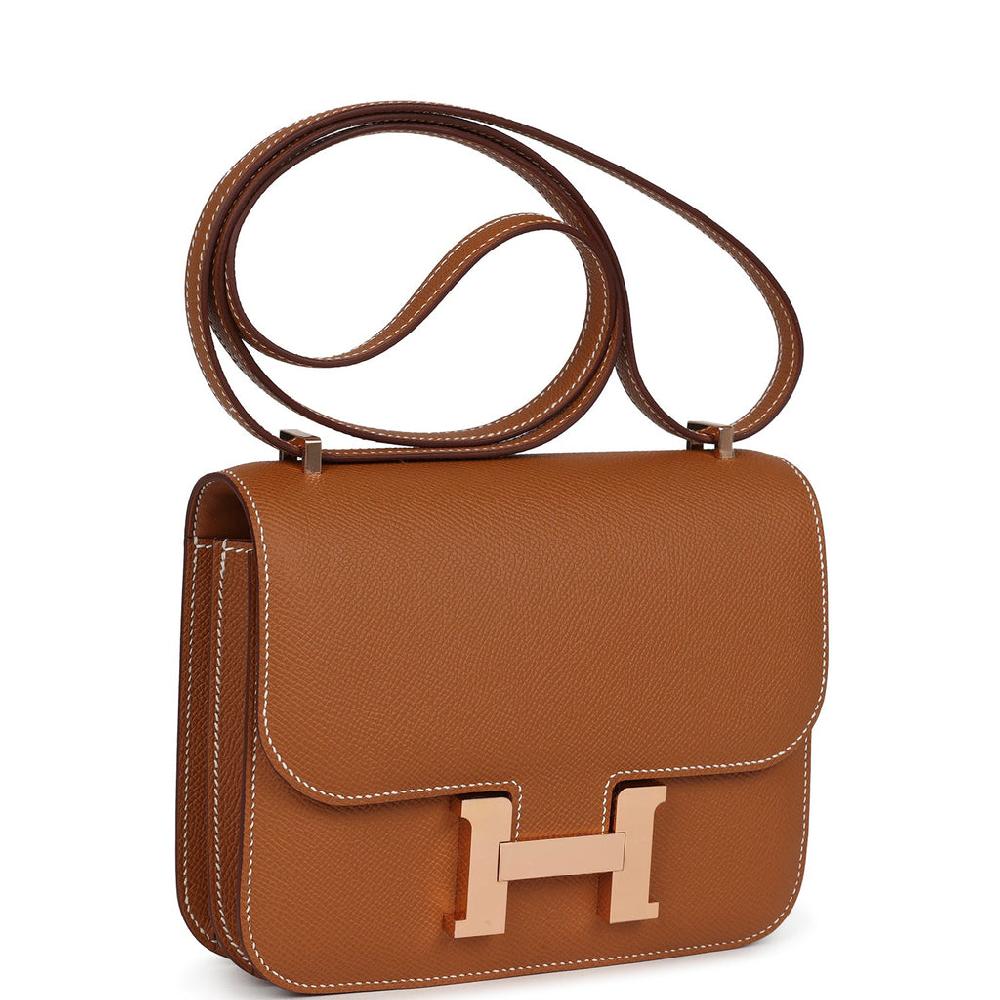 Hermes Constance 18 Gold Epsom Rose Gold Hardware