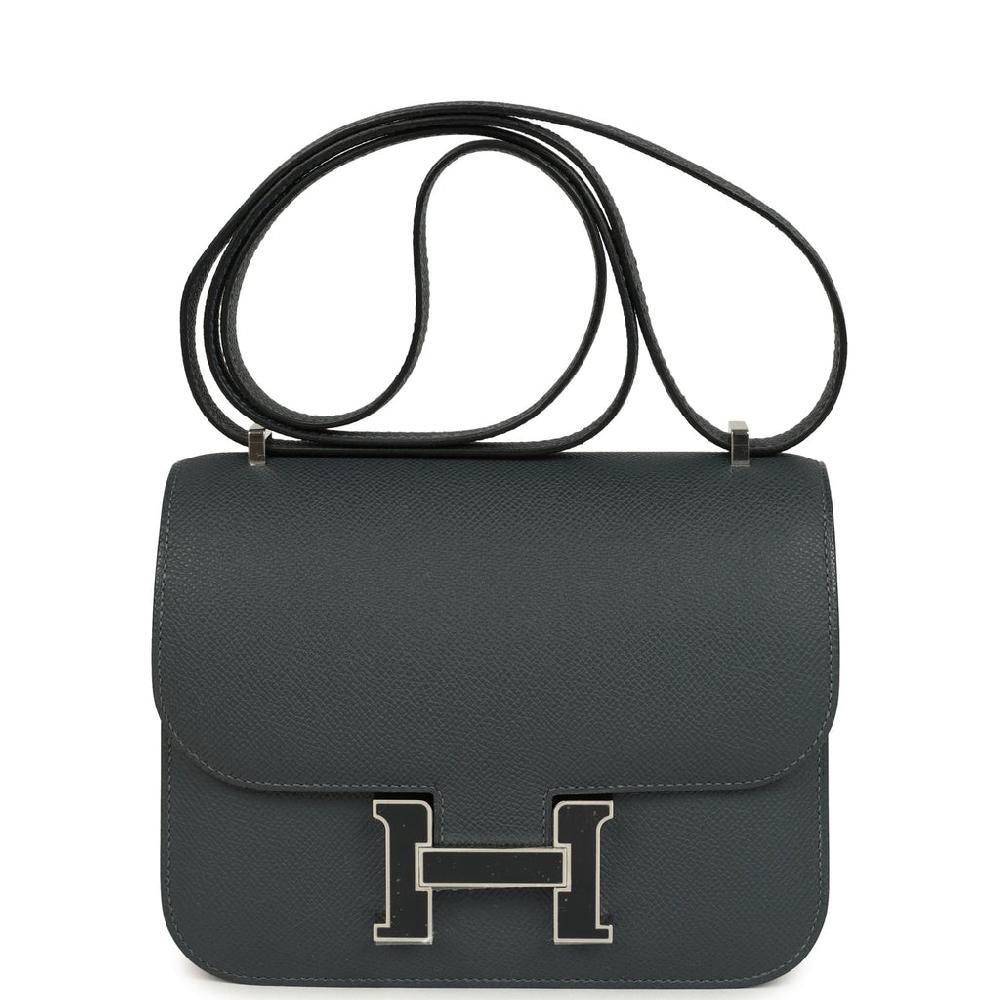 Hermes Constance 18 Gris Misty Epsom Lacquered Palladium Hardware