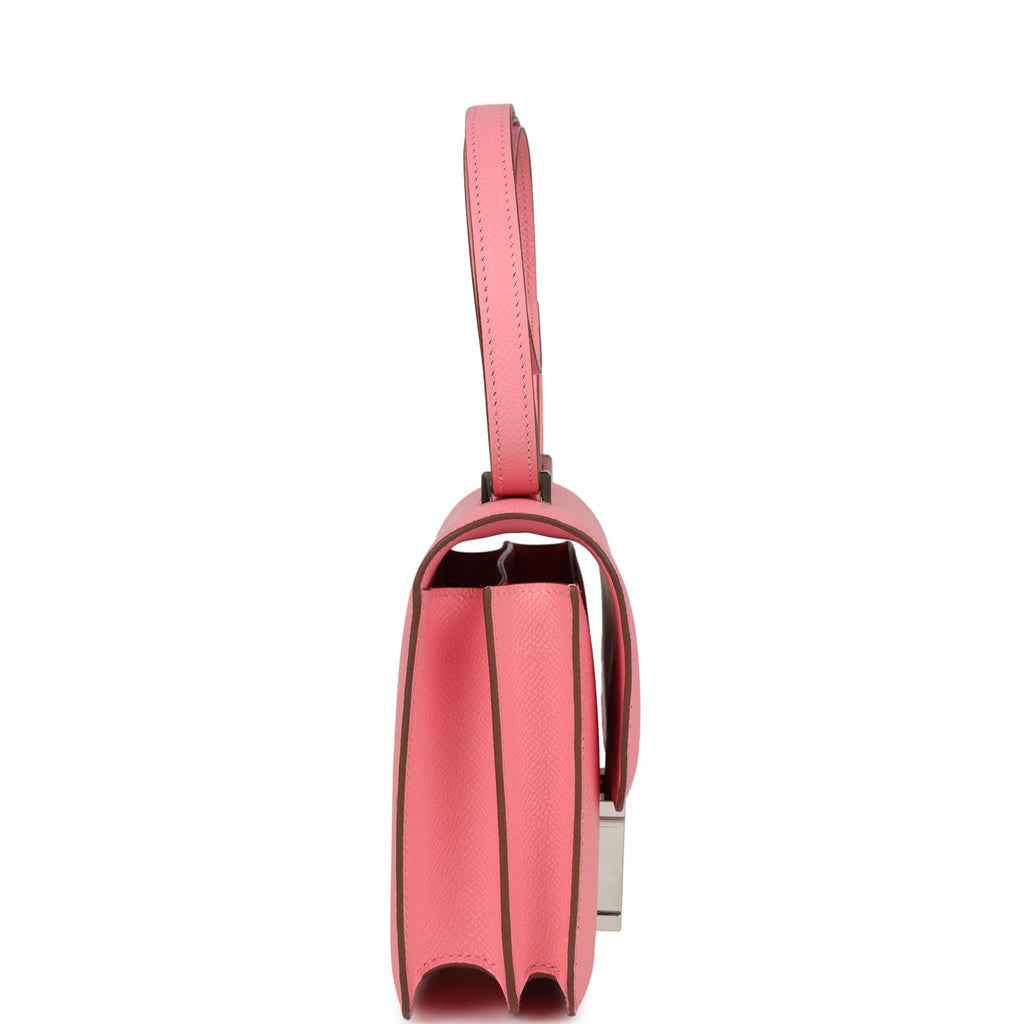 Hermes Constance 18 Rose Confetti Epsom Palladium Hardware