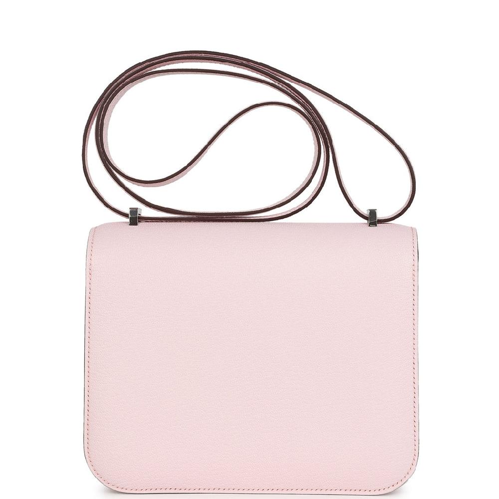 Hermes Constance 18 Rose Darling Chevre Mysore Palladium Hardware
