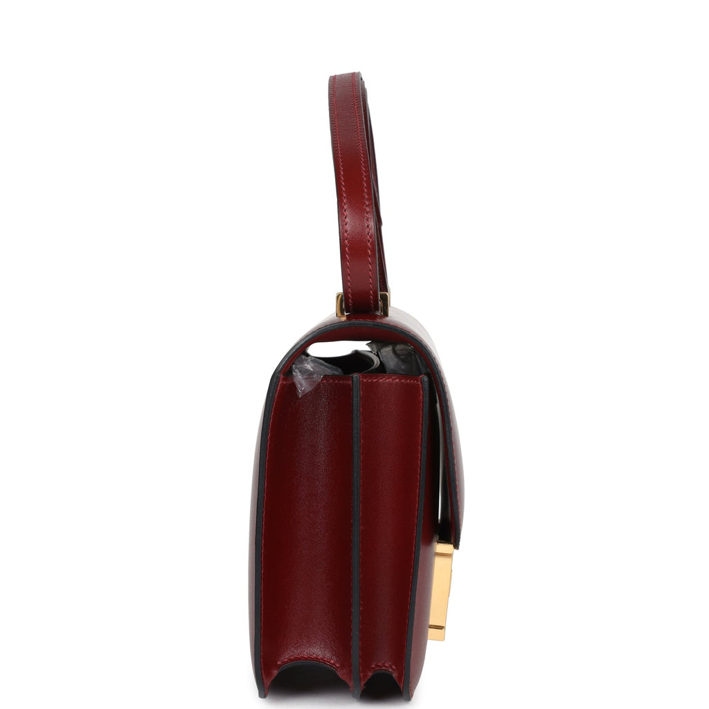 Hermes Constance 18 Rouge H Box Gold Hardware