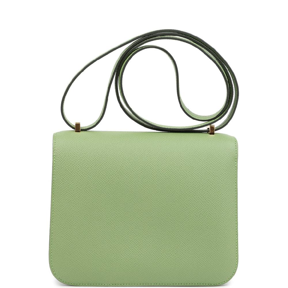Hermes Constance 18 Vert Criquet Epsom Gold Hardware
