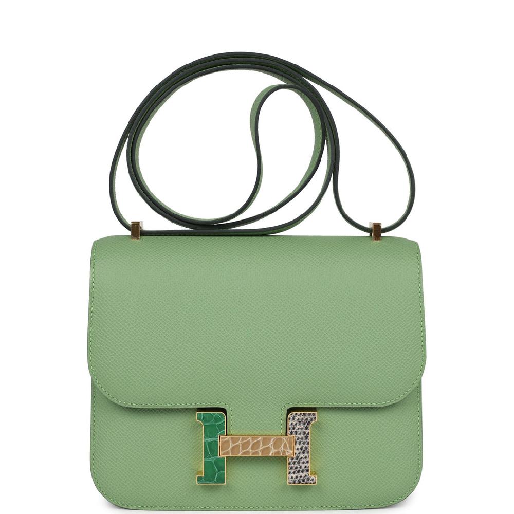 Hermes Constance 18 Vert Criquet Epsom Marquette Hardware Hermes Constance 18 Vert Criquet Epsom Marquette Hardware