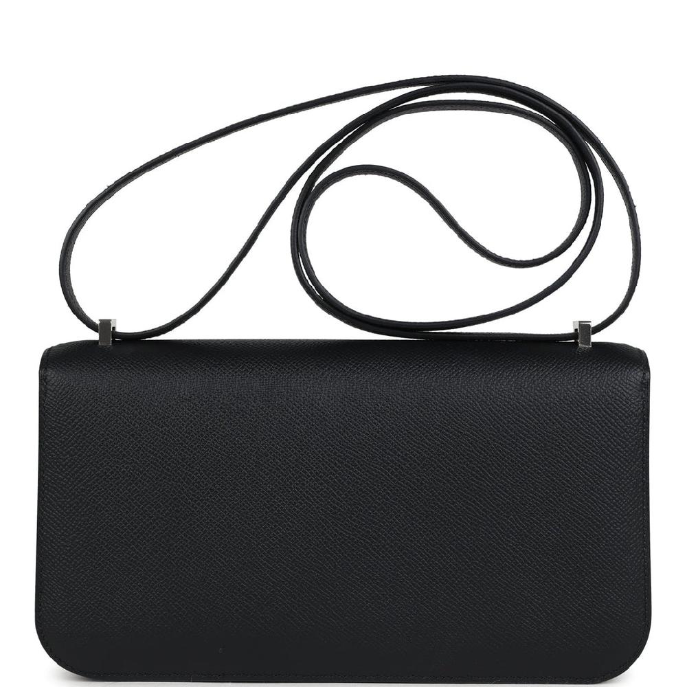 Hermes Constance Elan Black Epsom Palladium Hardware