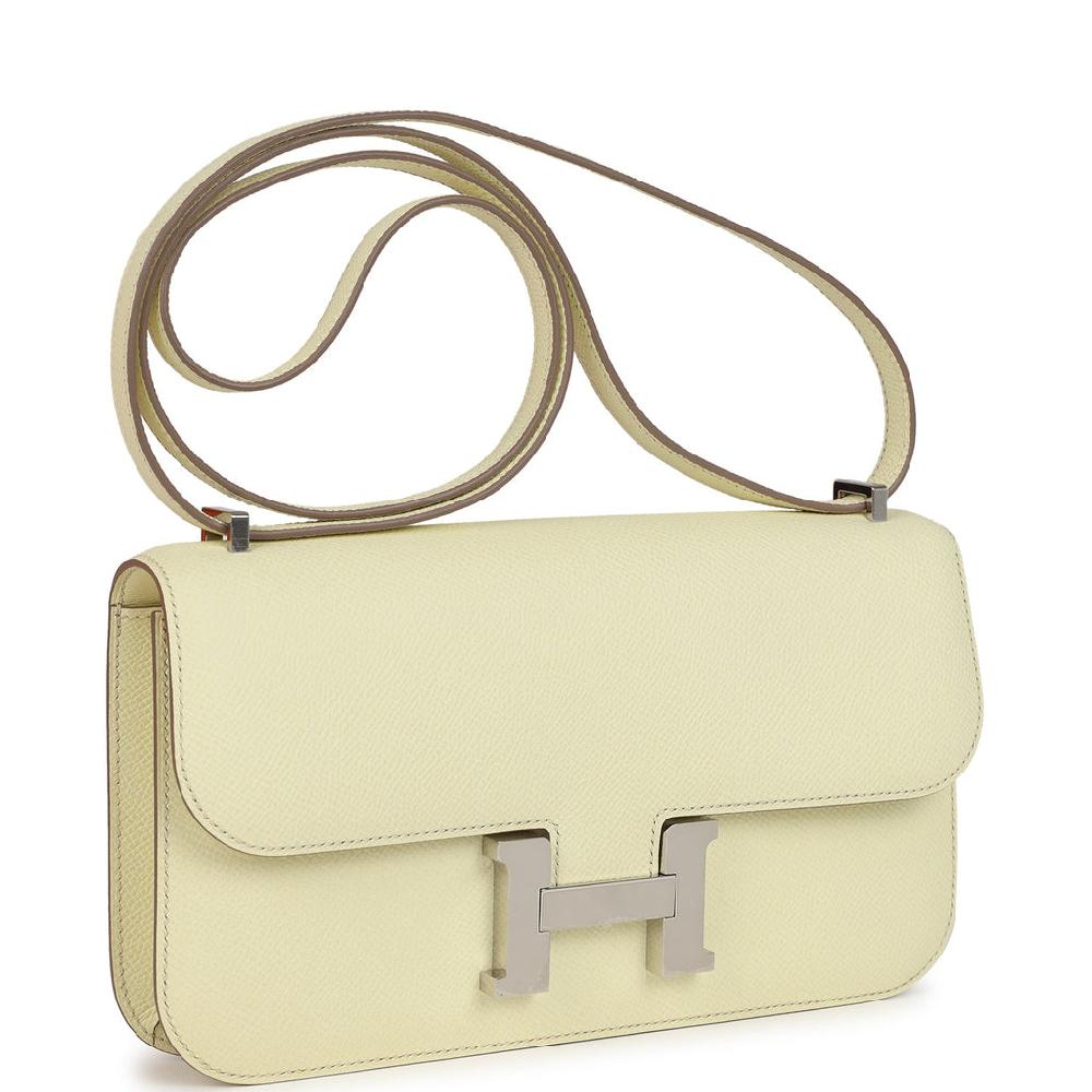 Hermes Constance Elan Jaune Milton Epsom Palladium Hardware