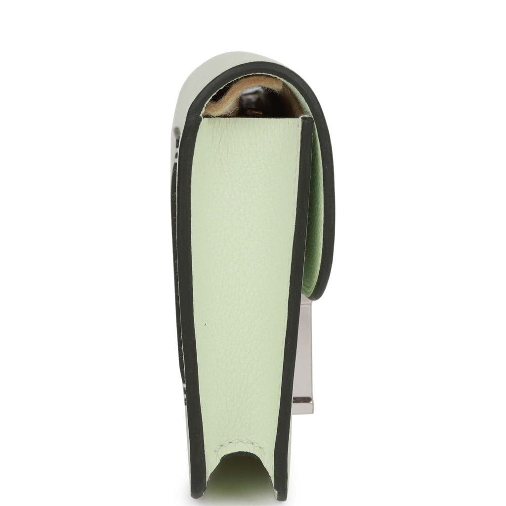 Hermes Constance Slim Wallet Vert Fizz Evercolor Palladium Hardware