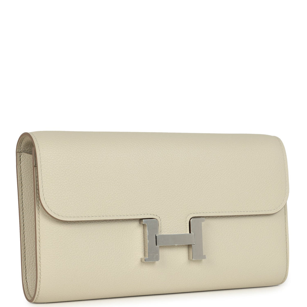 Hermes Constance To Go Wallet Beton Evercolor Palladium Hardware