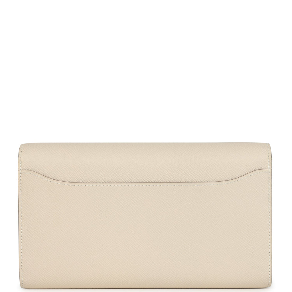 Hermes Constance To Go Wallet Craie Epsom Gold Hardware