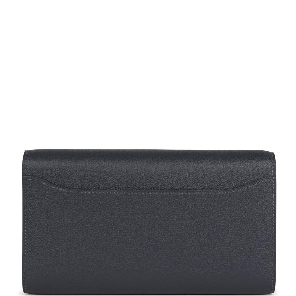 Hermes Constance Wallet To Go Ardoise Evercolor Palladium Hardware
