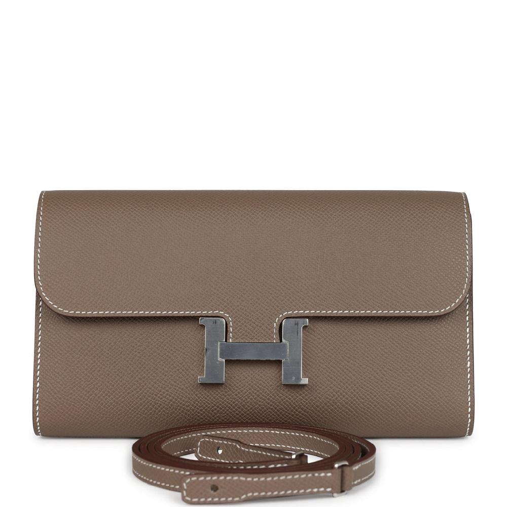 Hermes Constance Wallet To Go Etoupe Epsom Palladium Hardware
