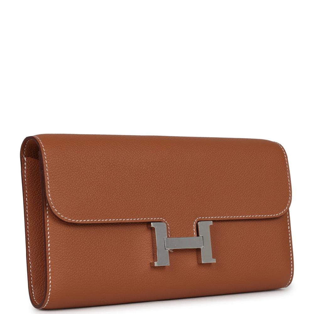 Hermes Constance Wallet To Go Gold Evercolor Palladium Hardware