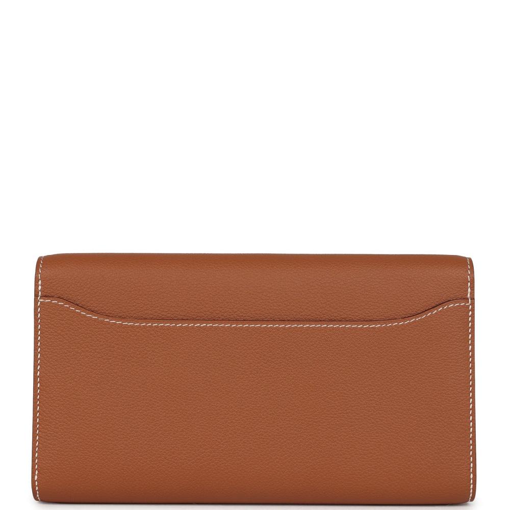 Hermes Constance Wallet To Go Gold Evercolor Palladium Hardware