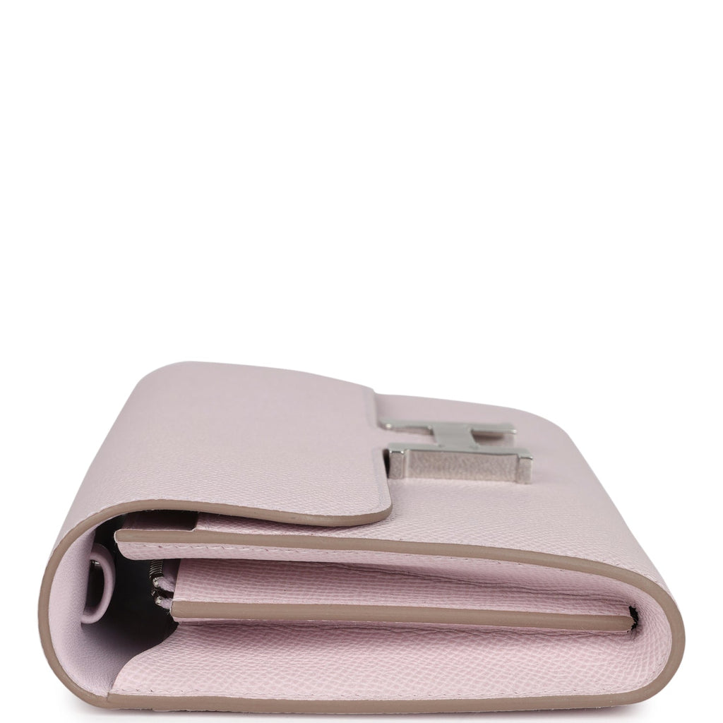 Hermes Constance Wallet To Go Mauve Pale Epsom Palladium Hardware