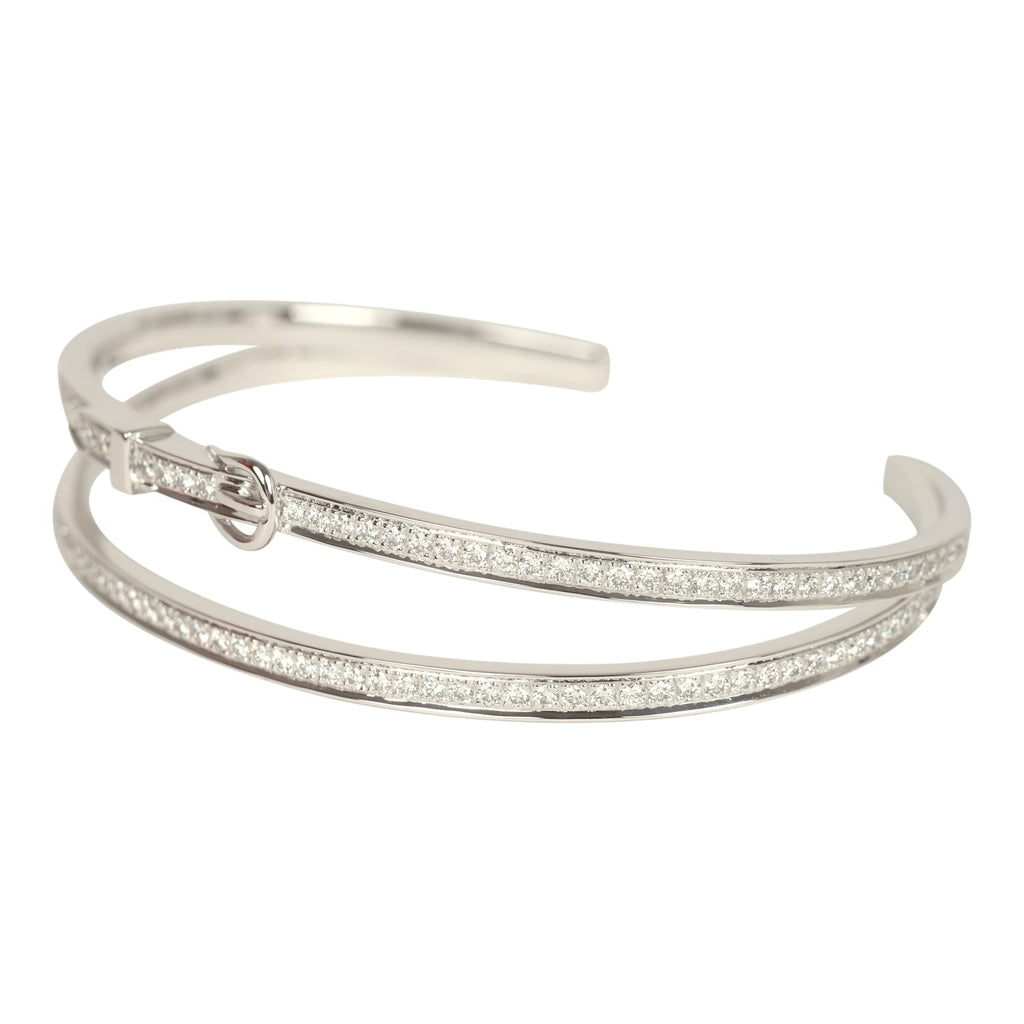 Hermes Etriviere Bracelet GM White Gold & Diamonds