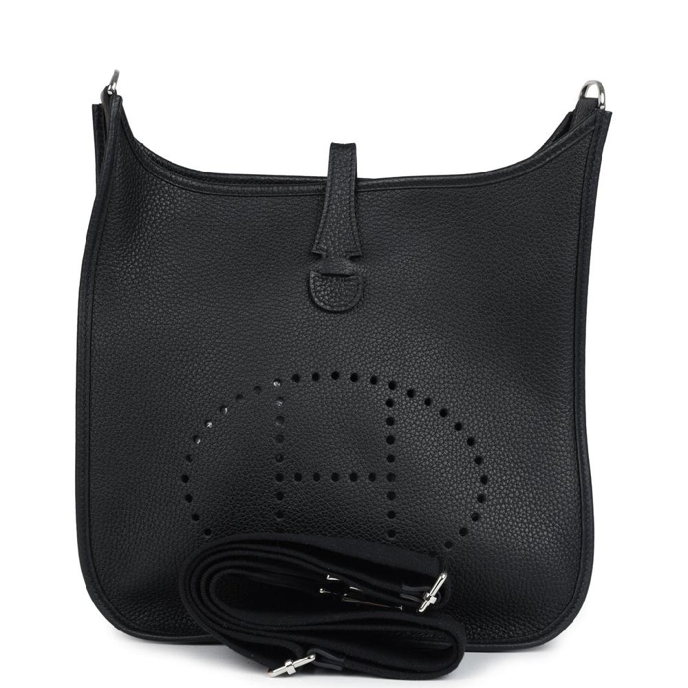 Hermes Evelyne III PM Black Clemence Palladium Hardware