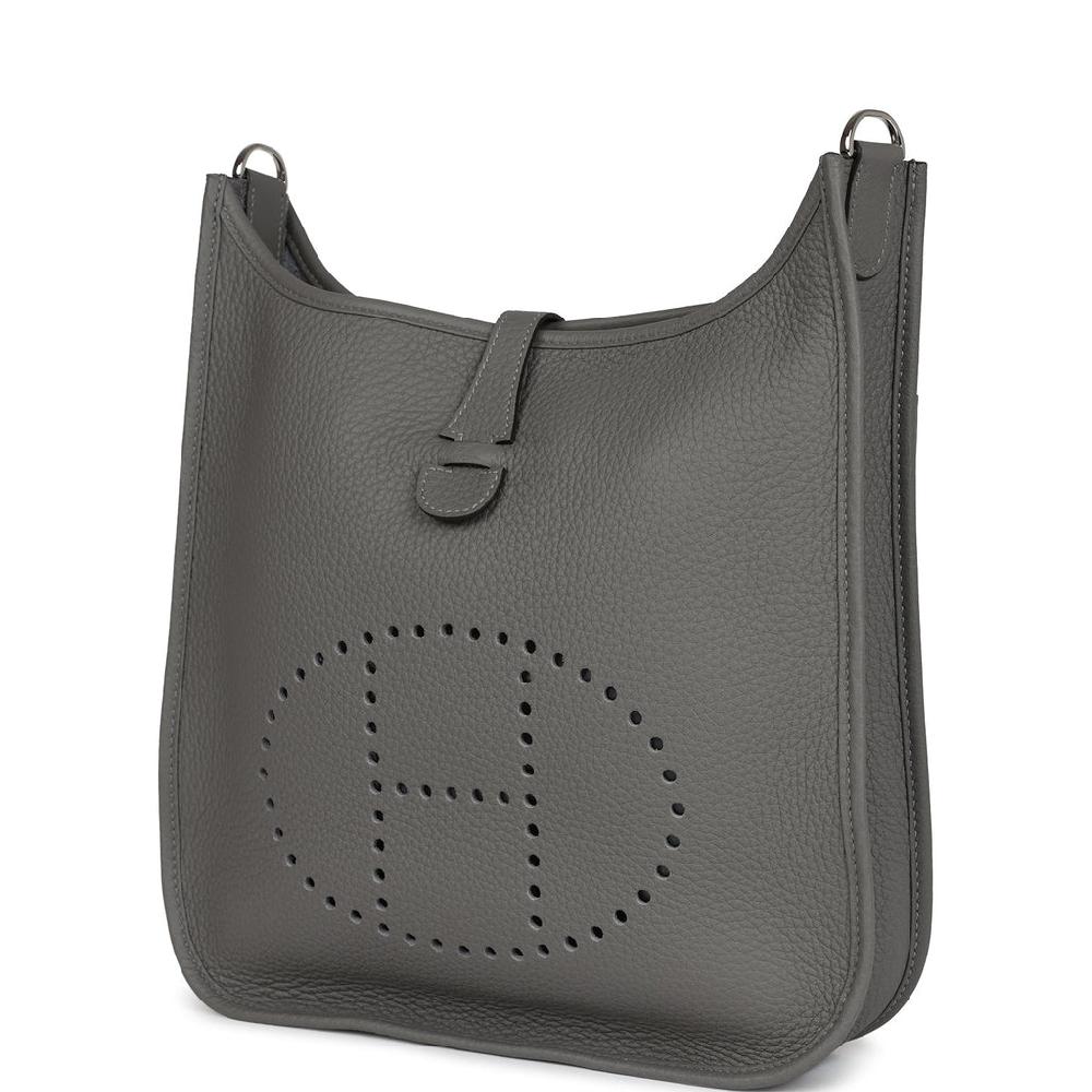 Hermes Evelyne III PM Gris Meyer Clemence Palladium Hardware