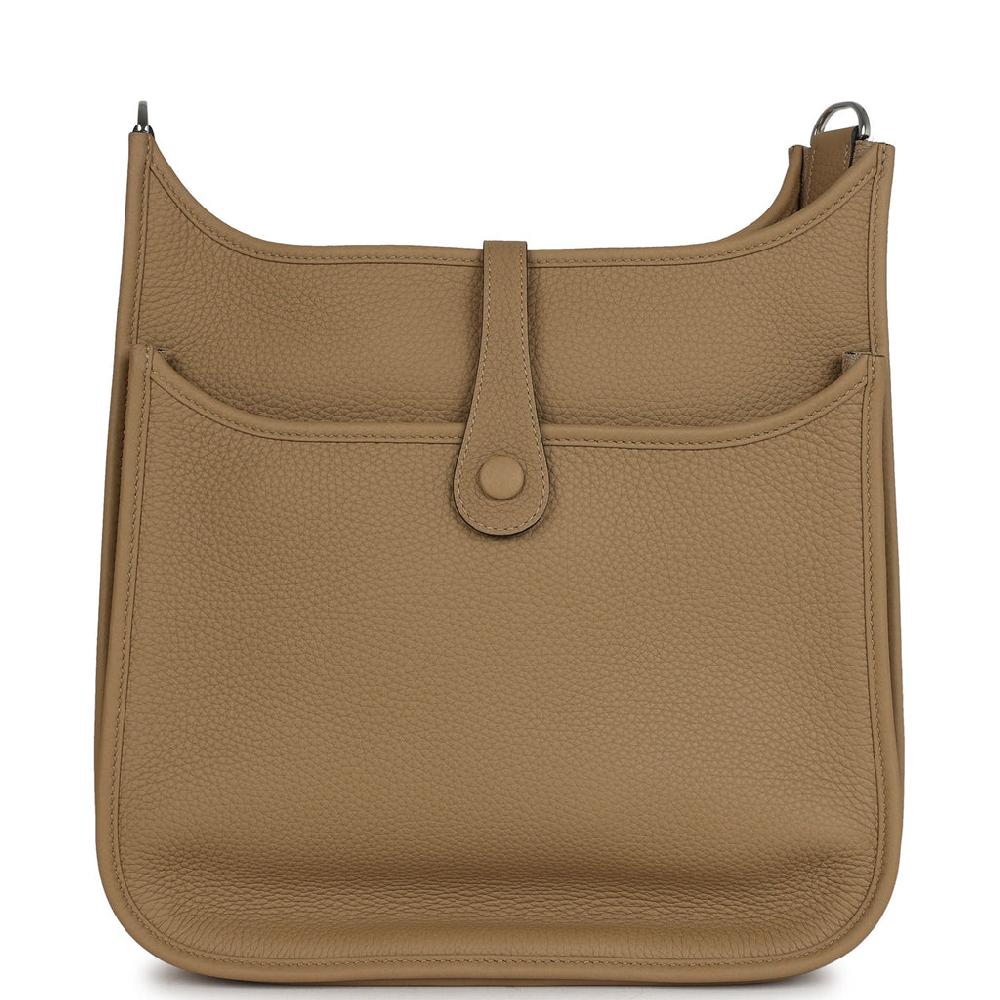 Hermes Evelyne III PM Poussiere Clemence Palladium Hardware
