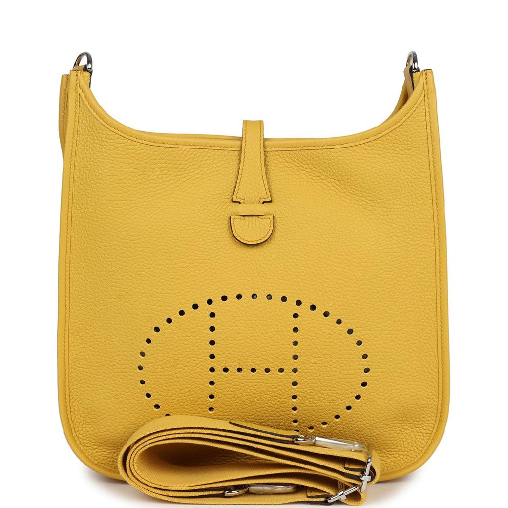 Hermes Evelyne III PM Sun Clemence Palladium Hardware