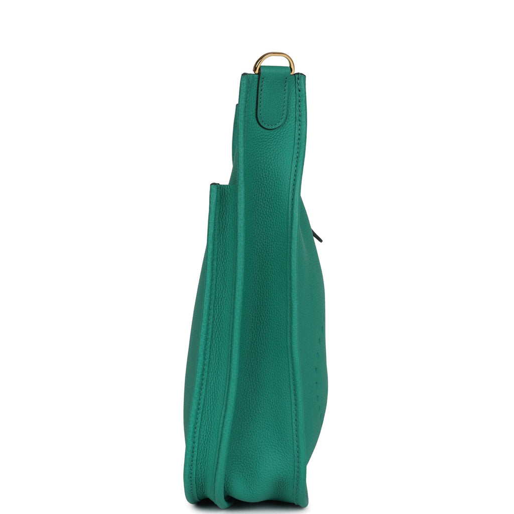 Hermes Evelyne III PM Vert Jade Clemence Gold Hardware