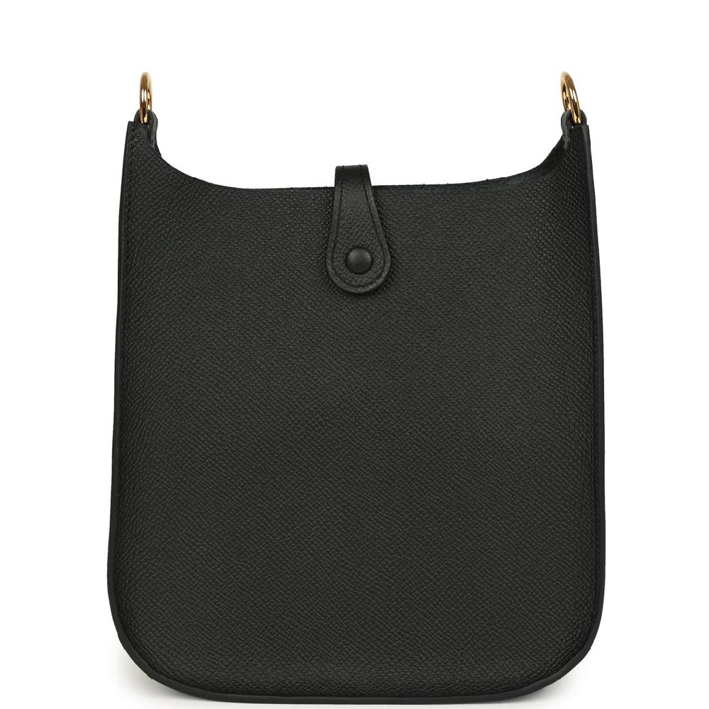 Hermes Evelyne Sellier TPM Black Epsom Gold Hardware