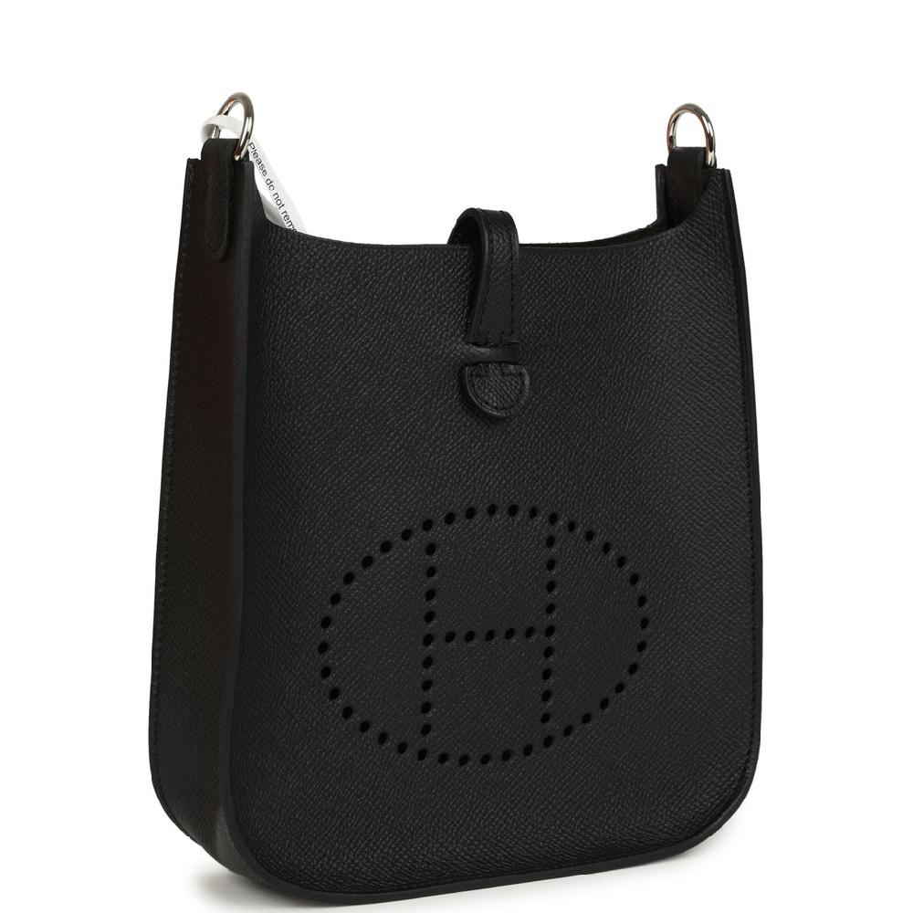 Hermes Evelyne Sellier TPM Black Epsom Palladium Hardware